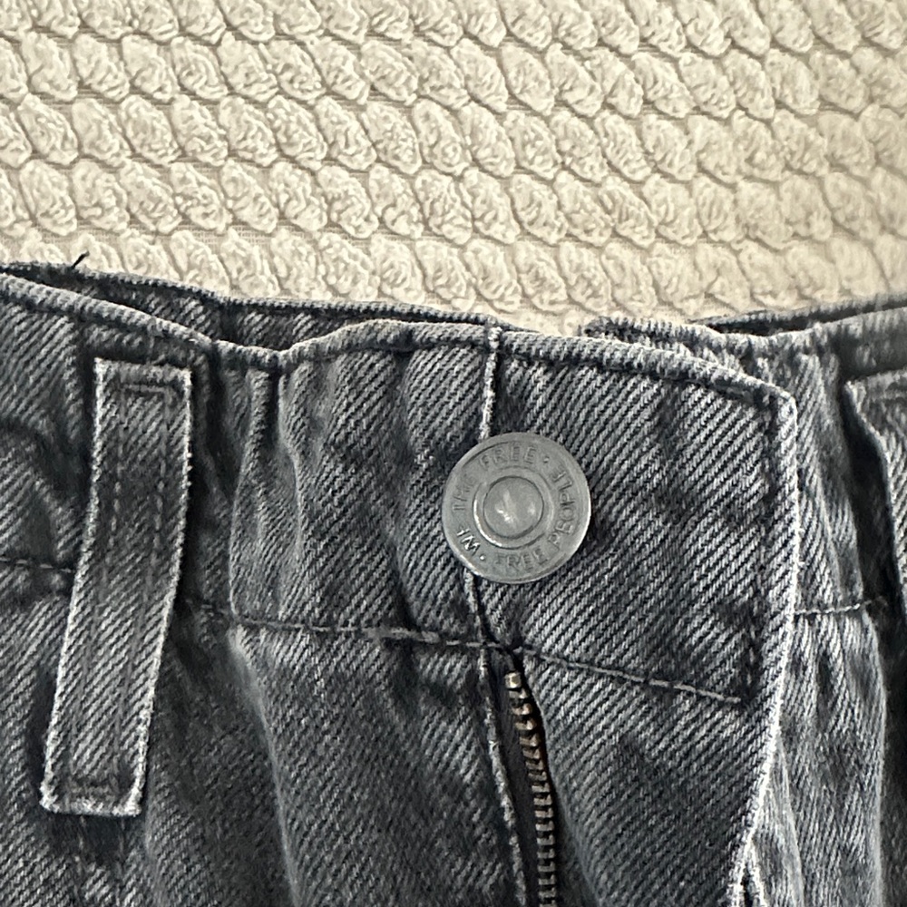 BNWT We The Free Charcoal Denim Carpenter Pants - Picture 5 of 10